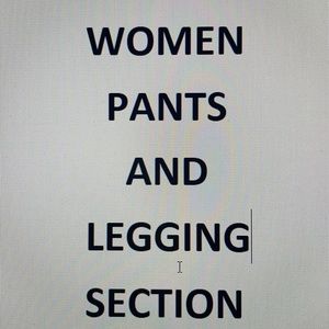 PANTS AND LEGGINGS